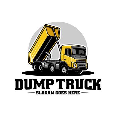 Dump Truck Trucking Premium Logo Vector Stock Vector Illustration Of