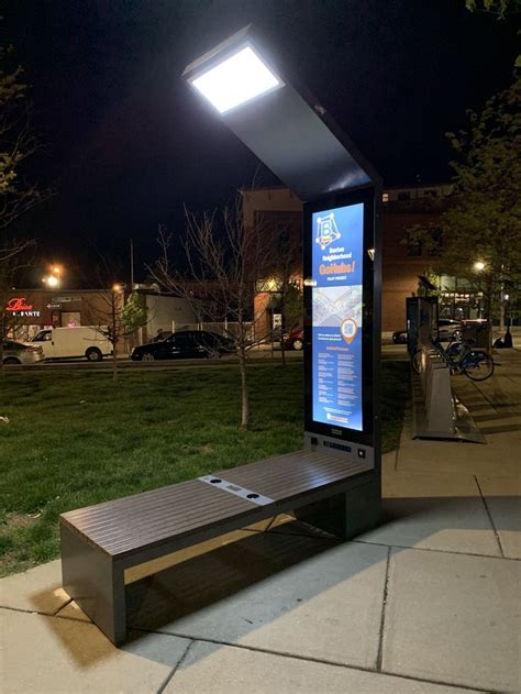 Engo Smart Solar Powered Bench Solar Powered Street Lights Solar