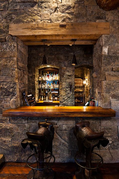 Maybe you would like to learn more about one of these? Foxtail Residence Big Sky Log Cabin Bar - Teton Heritage ...