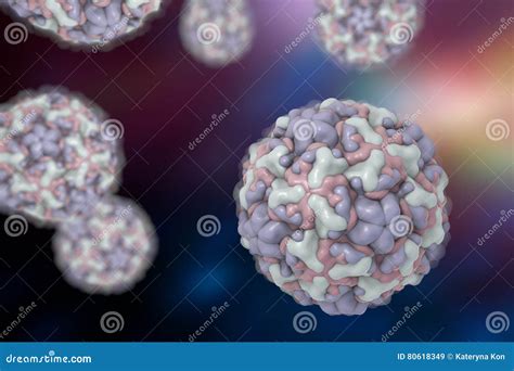 Rhinoviruses Viruses Of Common Cold Stock Image Image Of Medicine
