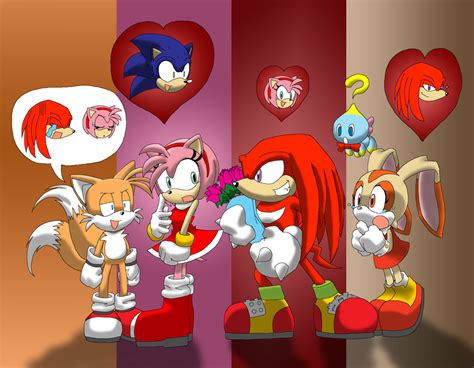 I Love U Amy Knuckles Sonic And Shadow Girlfriends Photo 21187422