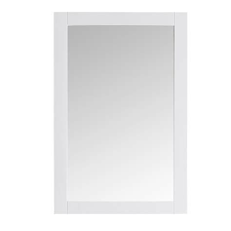 Fresca Hartford 20 In X 30 In White Framed Bathroom Vanity Mirror In
