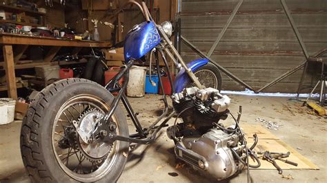 Harley Davidson Ironhead Sportster Chopper Bobber Build The Saga