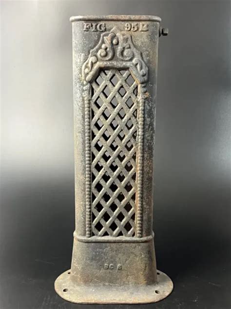 Vtg Antique Ornate Victorian Cast Iron Standing Register Heat Grate