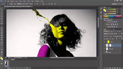 Adobe Photoshop Paint Splash Effect Tutorial Youtube
