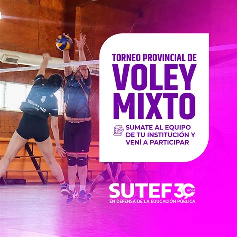 1er Torneo Provincial De Vóley Mixto Sutef 30 Años
