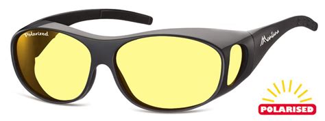 Montana Fo1i Over Glass Medium Large Black Yellow Sunglasses For Sport