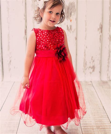 Look What I Found On Zulily Kids Dream Red Sequin Tulle A Line Dress