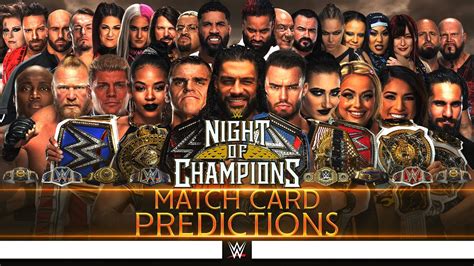WWE Night Of Champions 2023 Early Card V2 YouTube