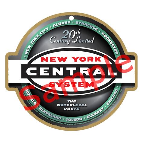 New York Central Railroad Logo Wood Plaque Sign Etsy