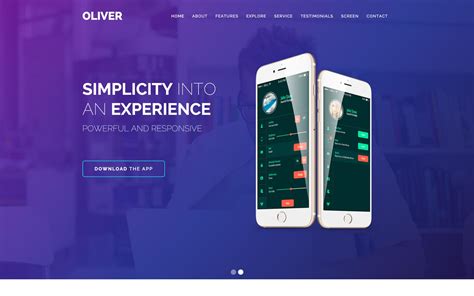 Here are 15 mobile app landing page websites that combine content and creativity. Oliver - Mobile HTML5 Responsive Website Template