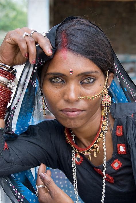 Portrait Of A Beautiful Rajasthani Woman India Letsch Focus