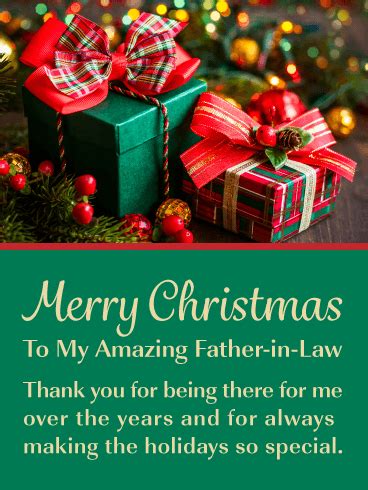 Each glass comes with a founding father's personal seal. You're Amazing! - Merry Christmas Card for Father-in-Law ...