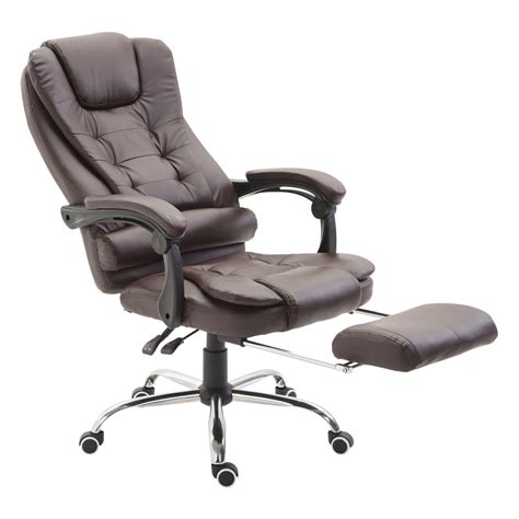 Here the list of best reclining office chairs with footrest you can buy now. HOMCOM Executive Style Reclining Office Napping Chair PU ...