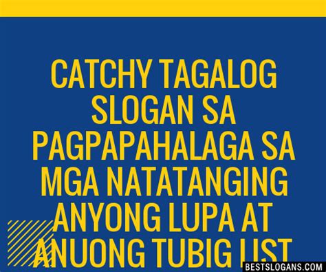 Catchy Tagalog Sa Pagpapahalaga Sa Mga Natatanging Anyong Lupa At