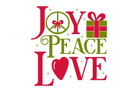 Joy Peace Love Svg Cut File By Creative Fabrica Crafts · Creative Fabrica