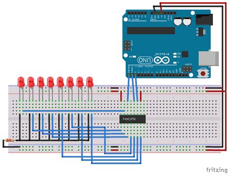 Arduino Workshop Shift Register Bit Binary Counter Arduino Project