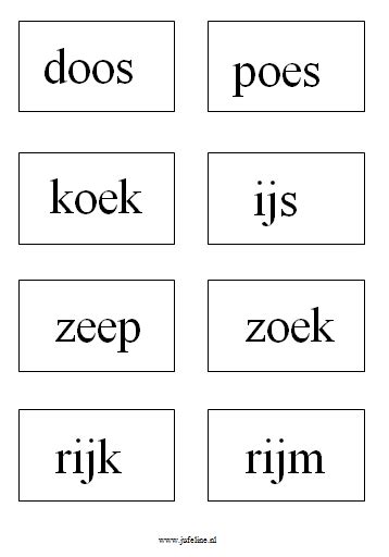 TaalWoordkaartjes Juf Eline Lesideeën Basisonderwijs