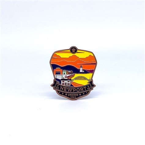 Newport-Oregon-Enamel-Magnet – Landmarks Unlimited