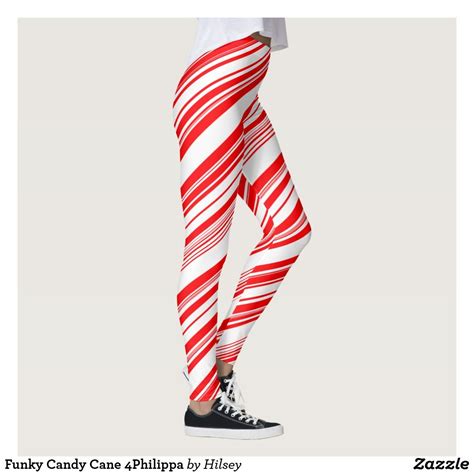 Funky Candy Cane 4philippa Leggings Leggings Design