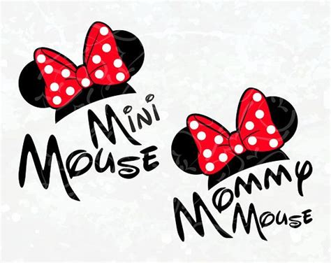 Download Mommy Mouse SVG - Disney Shirt SVG - Mini Mouse Head SVG - Mini Mouse Ears Transfer - Mommy ...