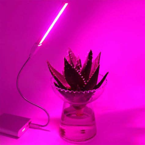 2.1 cob led lights are electrically efficient. LumiParty USB Plant Grow Light 14 LED Full Spectrum for ...