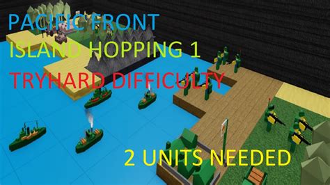 Roblox Noobs In Combat Island Hopping 1 Tryhard Solo Only 2 Units