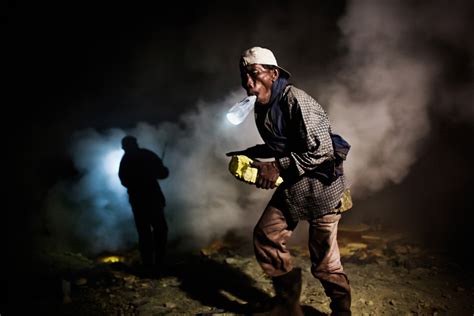 Photos Meet The Sulfur Miners In Java Indonesia Time