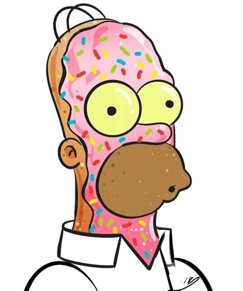 Homer Doughnut Simpsons Drawings Homer Simpson Simpsons Art Images