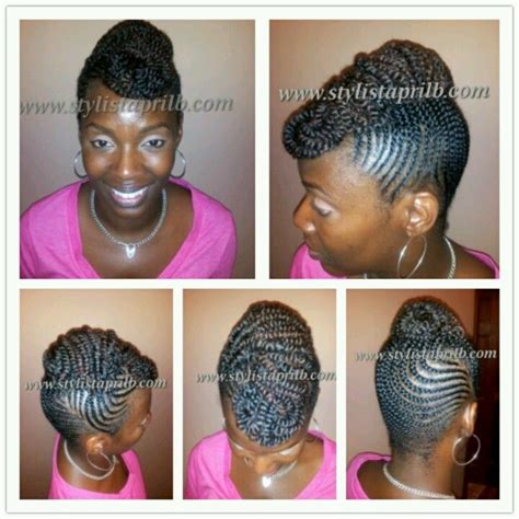 Maybe you would like to learn more about one of these? Miss. 9-5 corporate #naturalhair braided updo | Natural ...