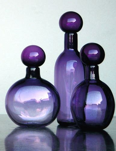 Glass Bottle Purple Glass Bottles