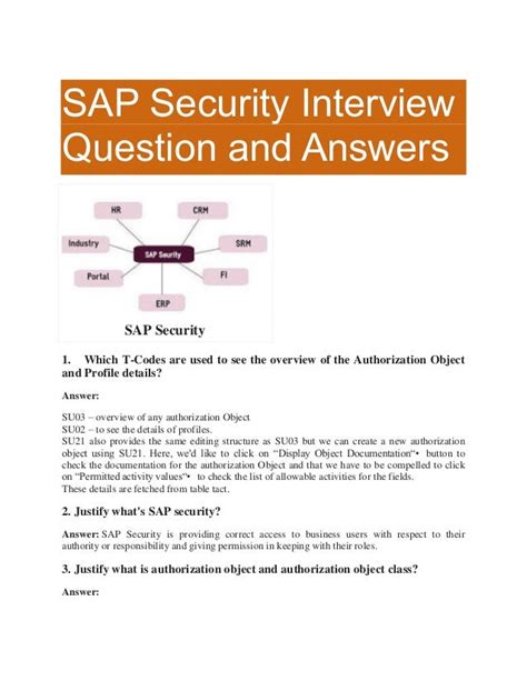 Sap Security Interview Question And Answers In Chennai
