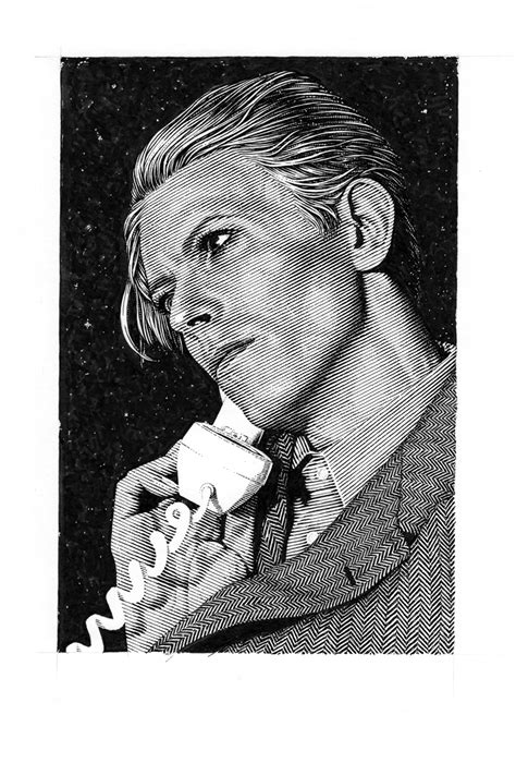 David Bowie Drawing By Leib Chigrin Doodle Addicts