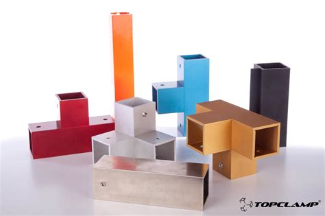 4.3 out of 5 stars 4. Coated Aluminium Topclamp square tube connectors ...