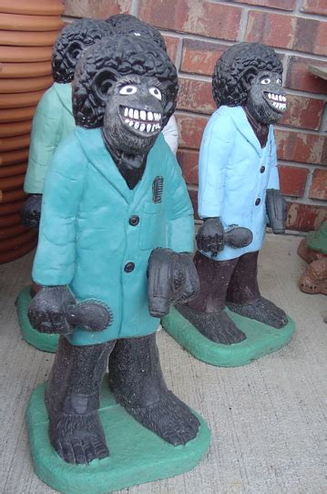 When you place your order, please email a picture of the colours you require the jockey painted in to email protected. troubling evidence: ROADSIDE RACISM - "yard art" for sale