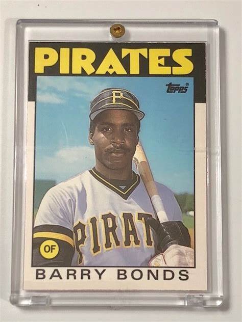 Barry bonds baseball card price guide here is a price guide in regards to the top 3 barry bonds baseball cards outside his rookie cards in terms of value. 1986 Topps Update BARRY BONDS Rookie Baseball Card