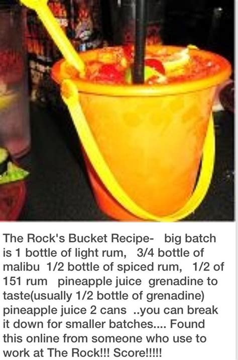 Rum Bucket Bucket Recipe Spiced Rum Fun Drinks