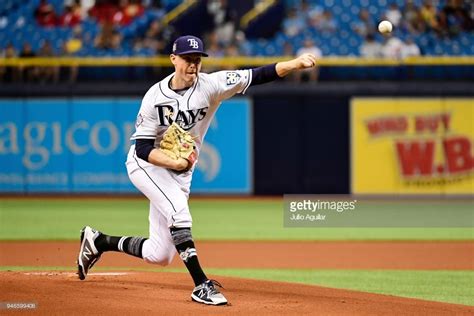 Ryan Yarbrough Of The Tampa Bay Rays Throws A Pitch In The First