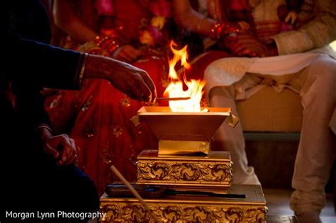 Indian Wedding Ceremony Sacred Fire