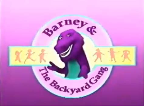 Barney & the backyard gang theme song 0:17 i love you 2:10 hey, hey, the gang's all here 5:15 i love you (reprise) 7:41 bumpin' up & down 9:30 six little ducks 10:55 baby bumblebee 12:54 humpty dumpty 14:15 hickory dickory dock 14:50 this little piggy 15:24 if you're happy & you. Backyard gang title
