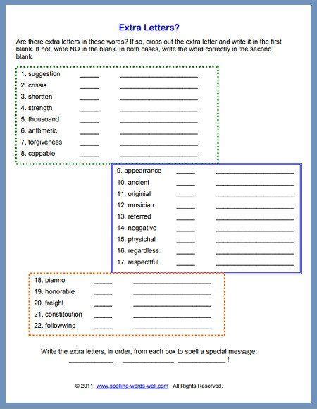 Best 6th Grade Spelling Words Printable Derrick Website 6th Grade