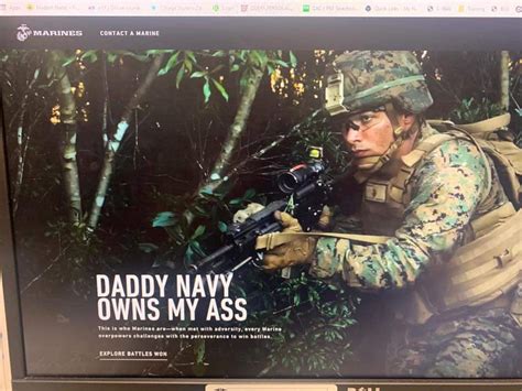 Someone Else Posted A Different Picture Of The Marines Homepage Getting