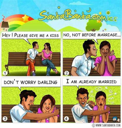 Dhiren Gala No Kiss Before Marriage Cartoon Funny
