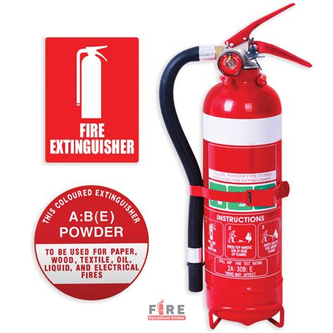 15kg Abe Dry Chem Powder Fire Extinguisher With Signage Flood Proof