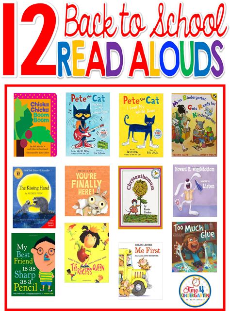 The Best Back To School Read Aloud Books Kindergarten Books School
