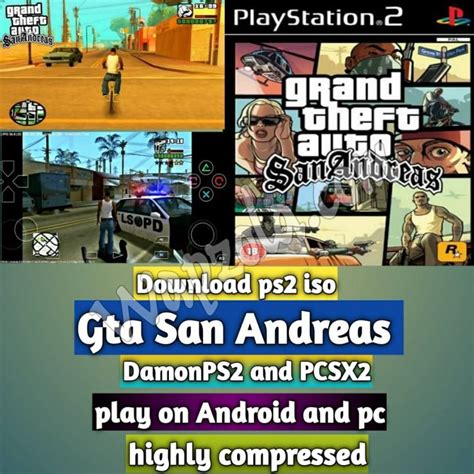 Download Gta San Andreas Damonps2 And Pcsx2 Emulator Ps2 Apk Iso Rom