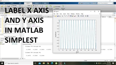 How To Give Label To X Axis And Y Axis In Matlab Labeling Of Axes In Matlab Youtube