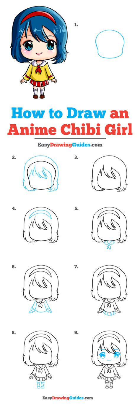 It is easy to be fooled into thinking that anime as an art style so no figure, that a full character tutorial can be found from reiqs' youtube account. How to Draw an Anime Chibi Girl in 2020 | Girl drawing easy, Drawing tutorial easy, Cartoon girl ...
