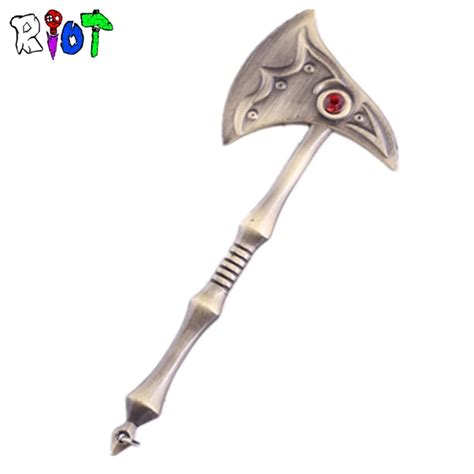 12cm Game League Of Legend Hero The Curator Of The Sands Nasus Axe