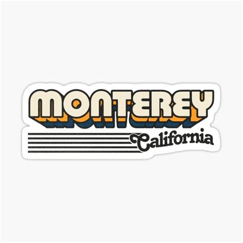 Monterey California Stickers Redbubble